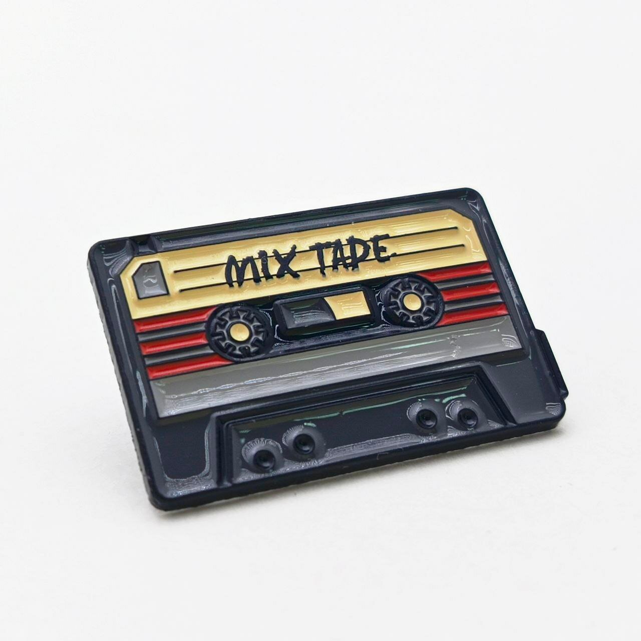 Значок "MIX TAPE" в виде аудиокассеты / 1 шт.