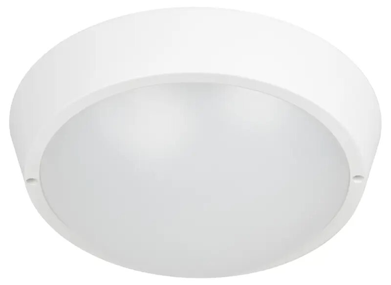 Светильник настенно-потолочный светодиодный влагозащищенный WT045C 10 м² нейтральный белый свет цвет белый