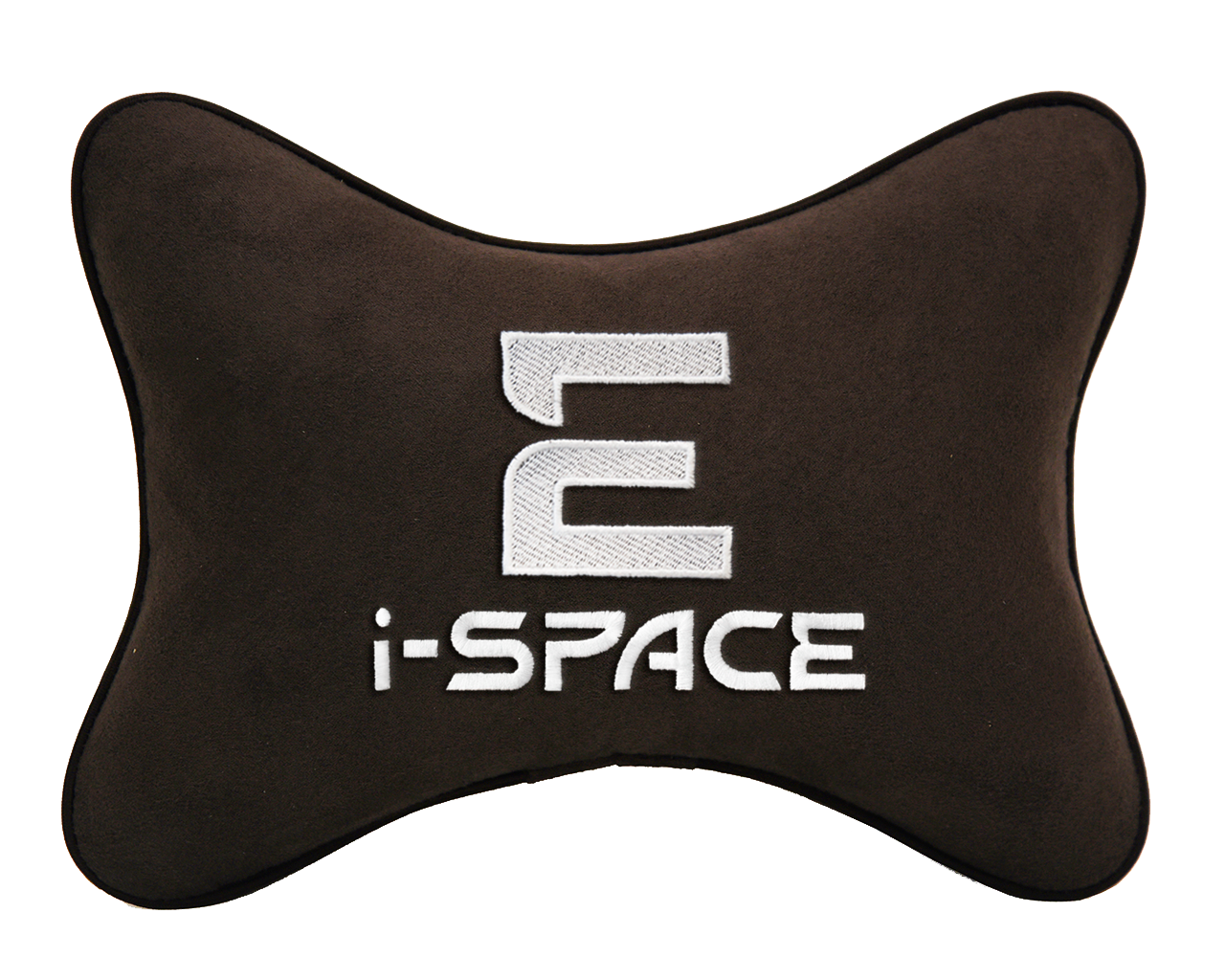 Подушка автомобильная на подголовник коричневая алькантара EVOLUTE I-Space