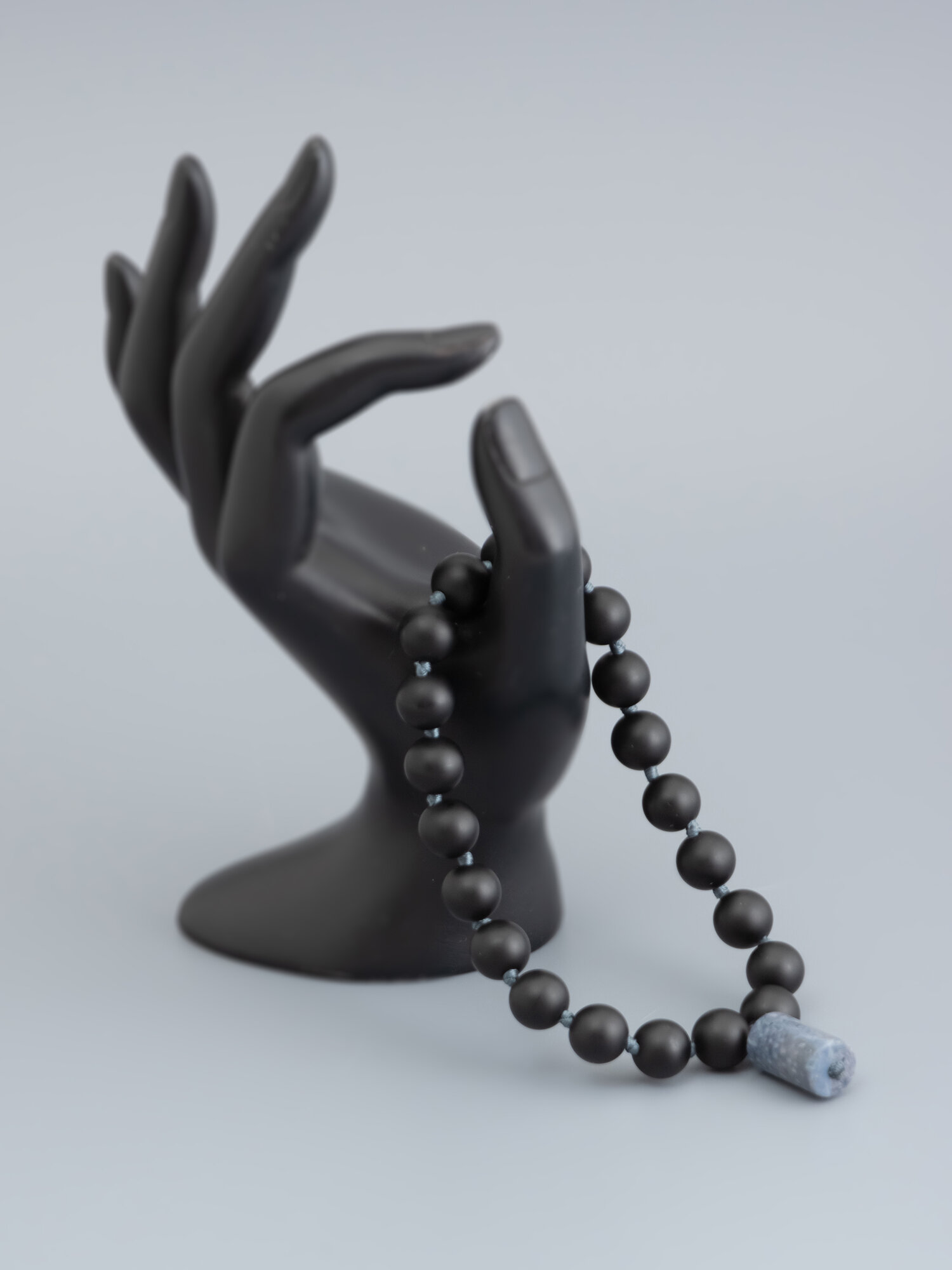 Чётки ЖемАрт, серебряный, черный, серый — фото 1