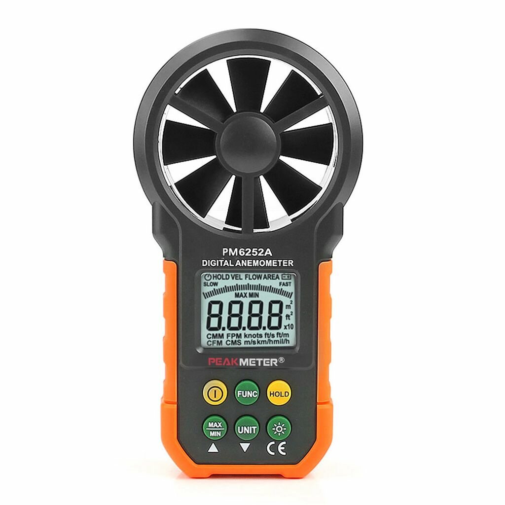 Оптические И Цифровые Нивелиры Цифровой анемометр скорости воздуха HYELEC MS6252A/Измеритель объемного расхода