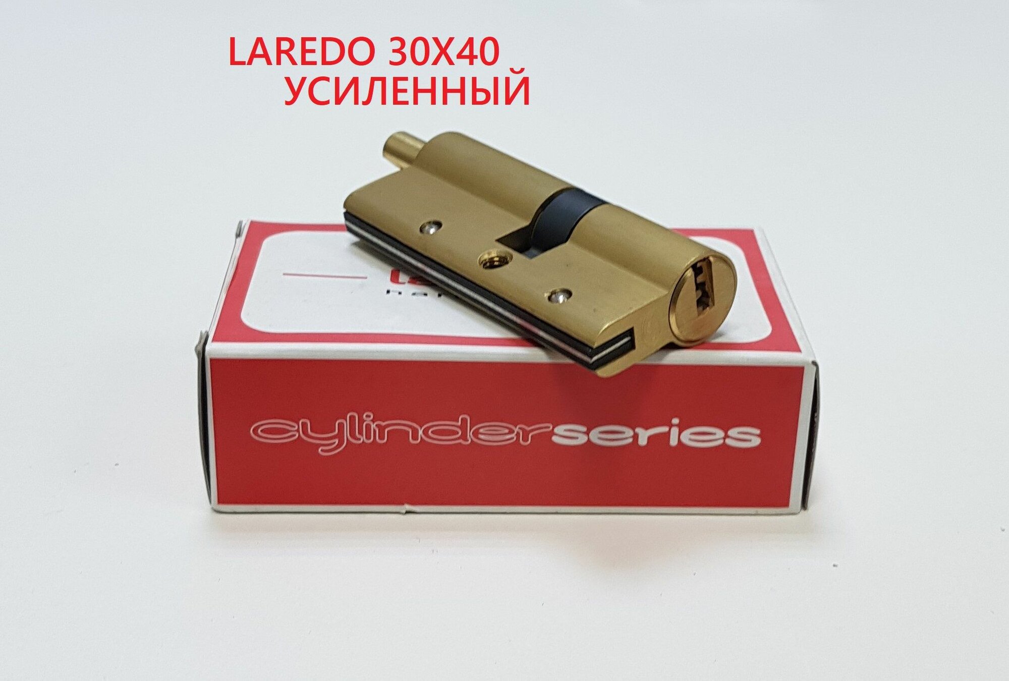 Цилиндр замка усиленный Laredo Astral-S 30х40 70мм ключ-вертушка С11 латунь матовый
