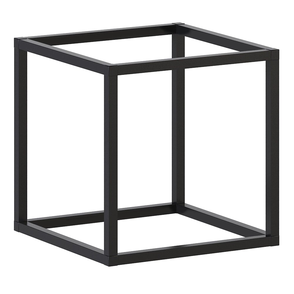 Полка-каркас навесная под стекло 300х300х300 мм черный муар