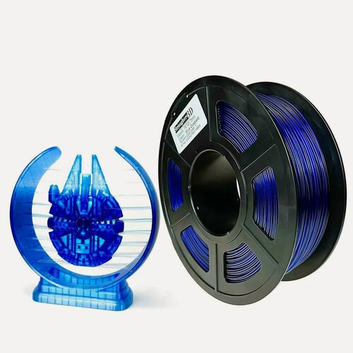 Изображение товара PETG Multicolor Blue Gradient Stronghero3D пластик многоцветный Синий градиент 1.75 мм 1 кг