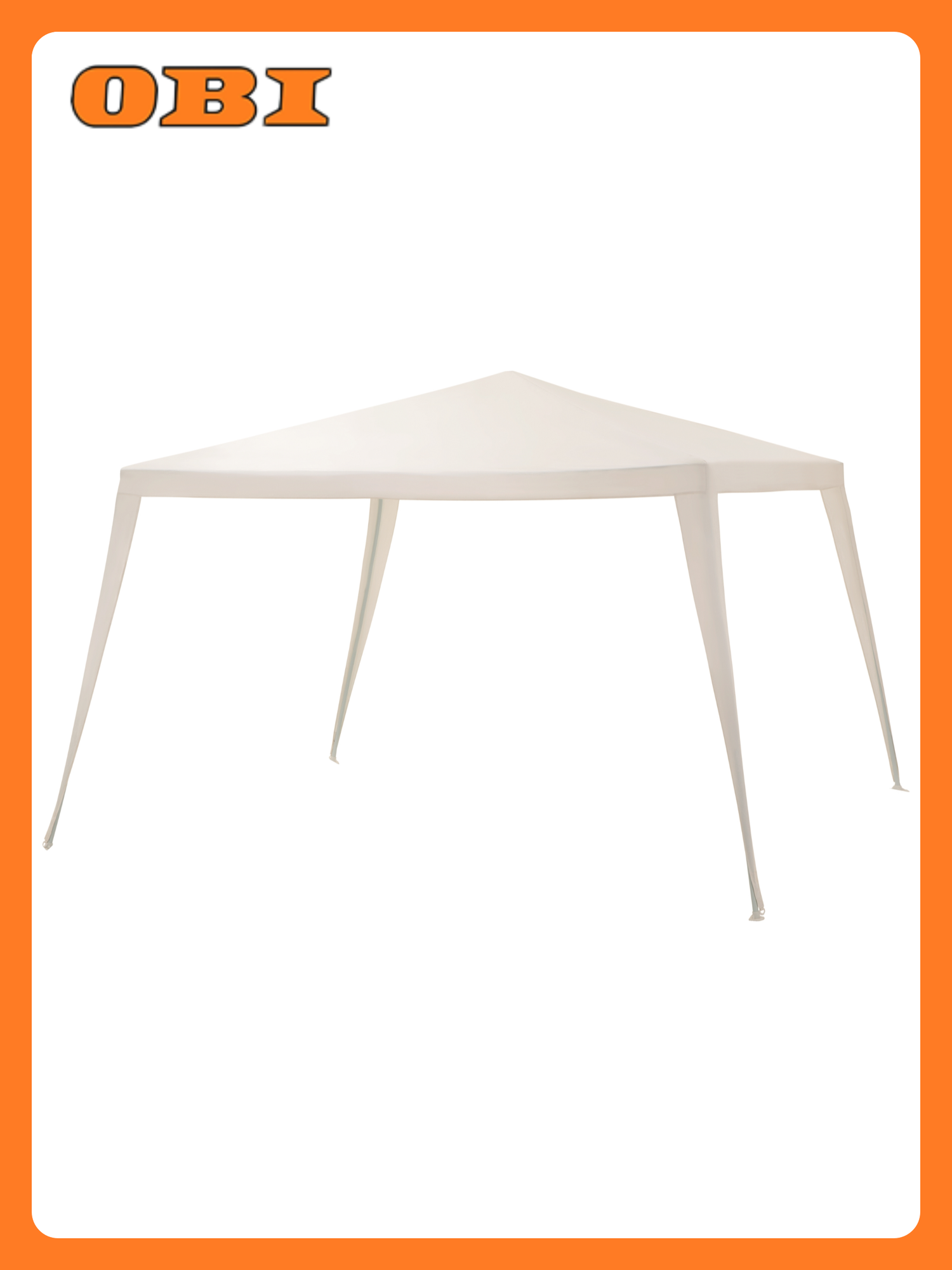 Тент садовый Tarituba 2.38м x 2.4м квадратный без стенок 4 выхода полиэтилен металл