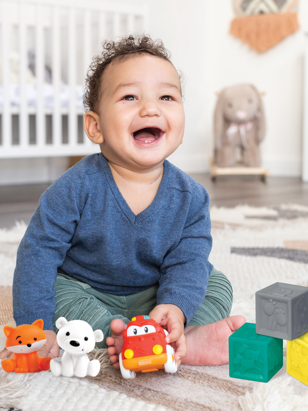 Развивающий набор Infantino Baby’s 1st Playset — 11 ярких игрушек — фото 1