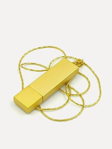 Изображение товара Подарочный USB-накопитель подвеска золото на цепочке 256GB USB 3.0