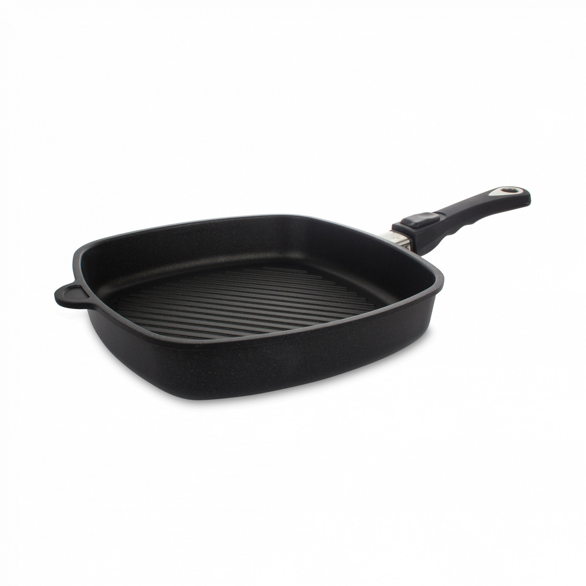Сковорода-гриль AMT Square Pans I-E264G, алюминий, антипригарная, съемная ручка