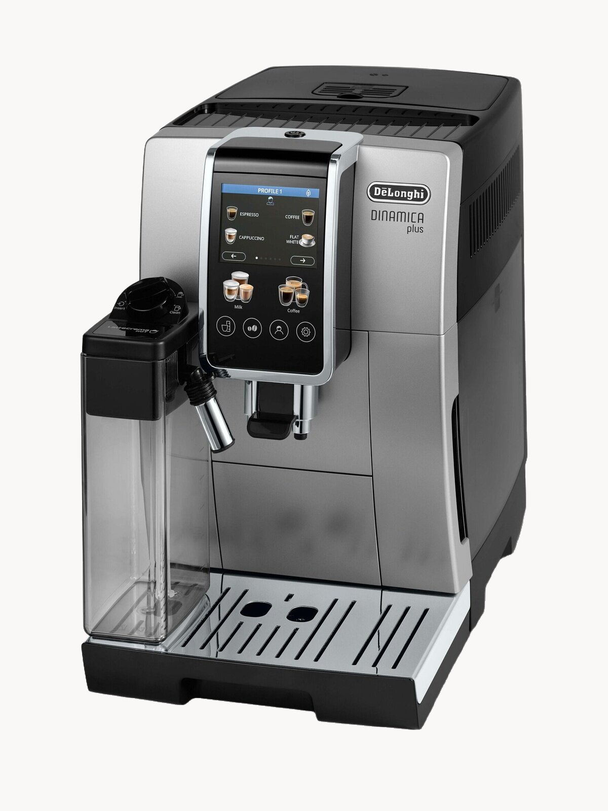 Автоматическаая кофемашина DeLonghi Dinamica Plus ECAM380.85. SB Цвет: Серебристо-черный