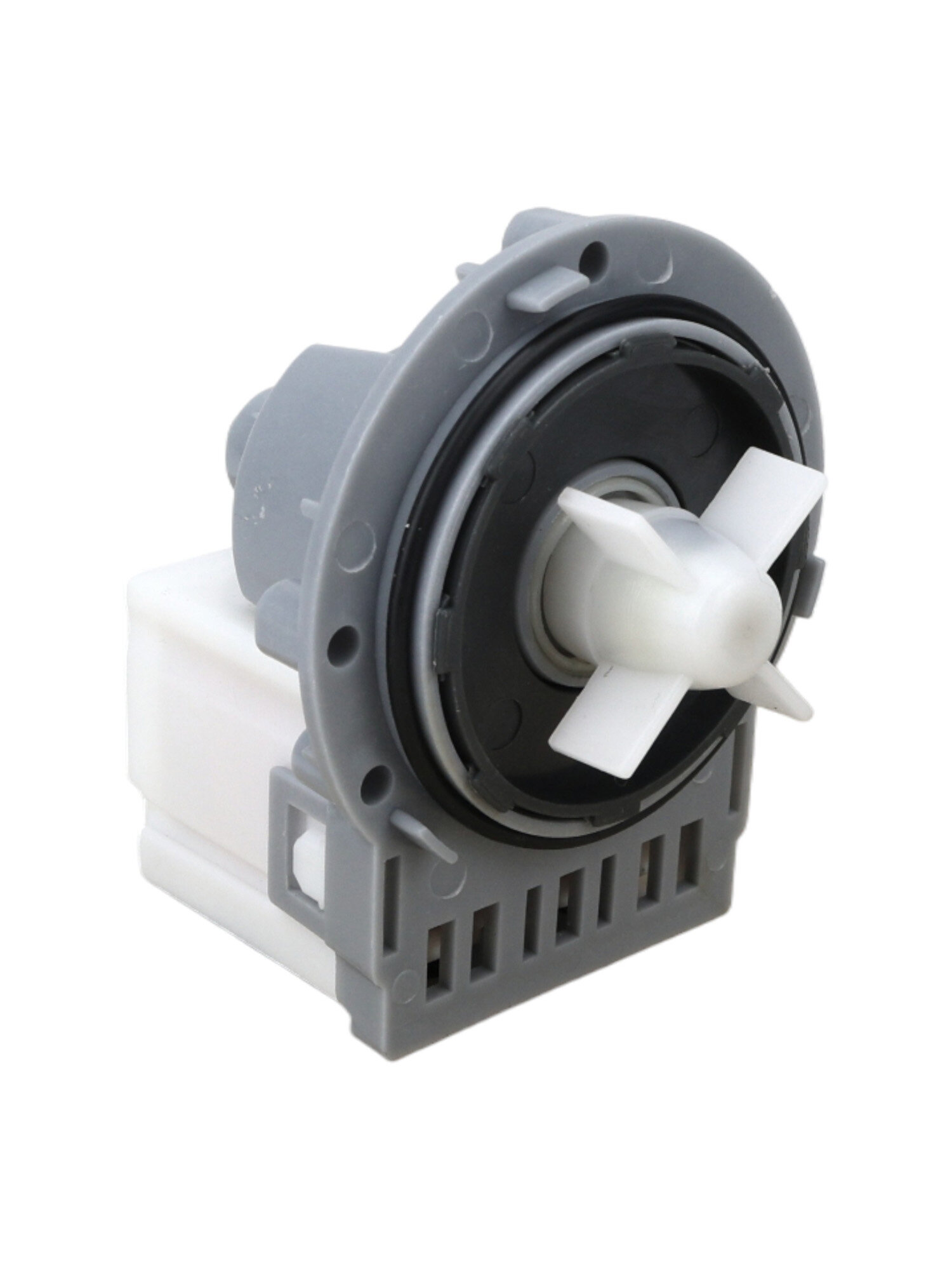 Насос сливной (помпа) для стиральной машины Electrolux, LG, Samsung, Zanussi, крепление под винты, клеммы раздельно, обмотка медь/PMP000UN