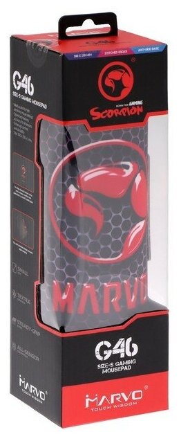 Коврик для мыши Marvo, Small, черный/красный [g46] Noname - фото №14