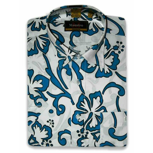 Рубашка Maestro, размер 44/S/178-186/39 ворот, синий