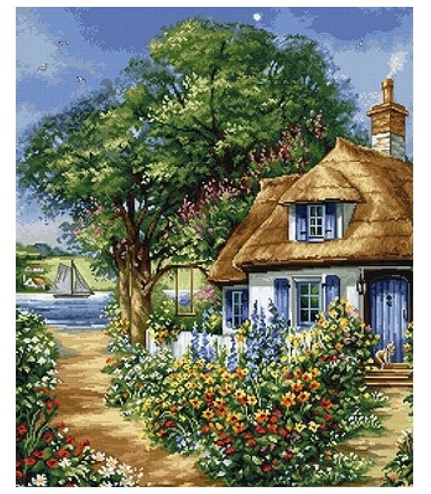 Набор для вышивания Luca-s BU5000 Летний пейзаж
