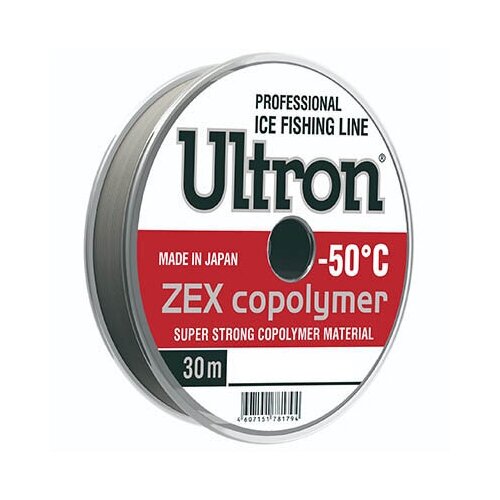 Леска Ultron ZEX copolimer 30м 0.16мм 3.5кг