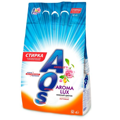 Стиральный порошок AOS стиральный Aroma Lux Автомат, 3 кг (517-4АХ)