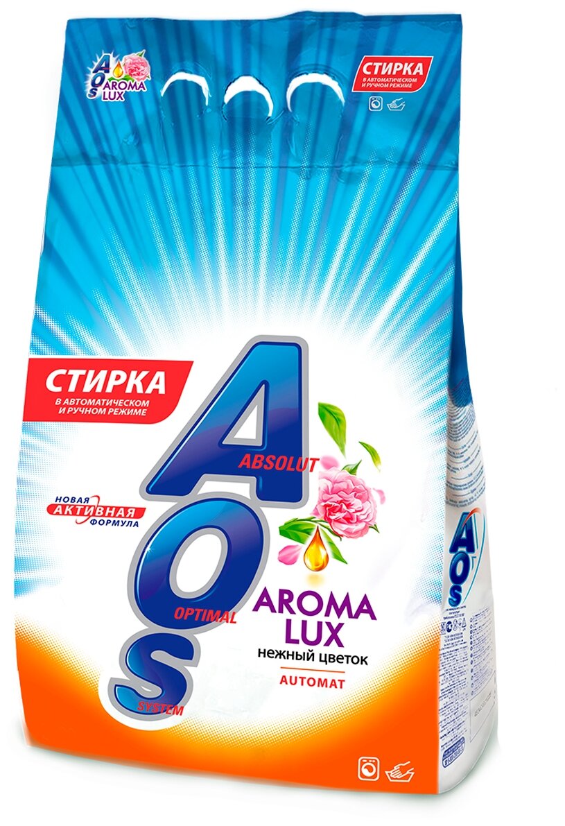 Стиральный порошок AOS стиральный Aroma Lux Автомат, 3 кг (517-4АХ)