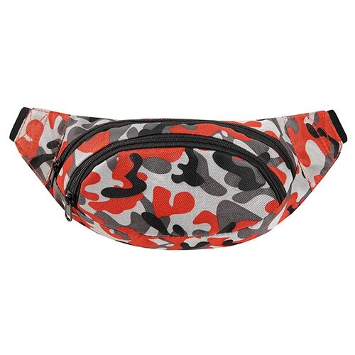 фото Сумка на пояс / street bags / sb-001-140 сумка-кошелек на пояс 22x6x12 см / серо-оранжевый камуфляж (one size)