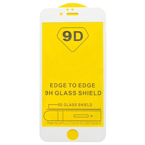 Защитное стекло на iPhone 7 Plus/8 Plus, 9D, белое, X-CASE