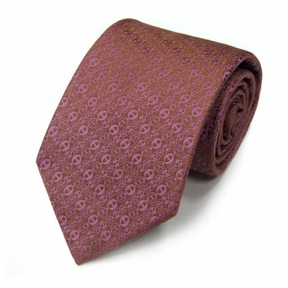 Красивый шелковый галстук жаккардового плетения Celine 820682 