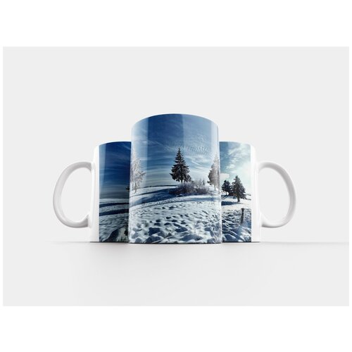 фото Кружка "зимы, пейзаж, снег" 320 мл lotsprints