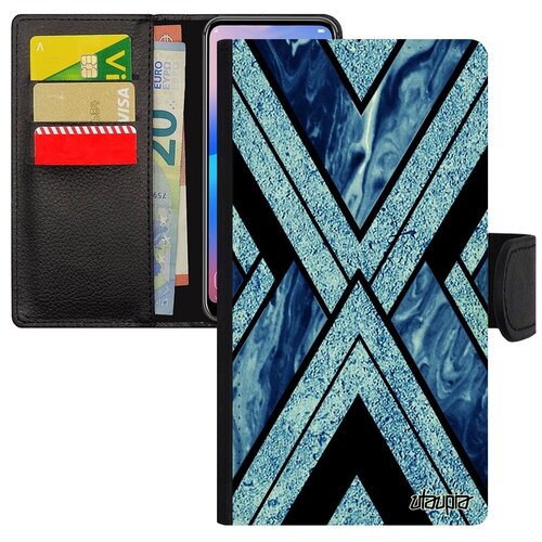 фото Противоударный чехол книжка на смартфон // iphone se 2020 // "икс-орнамент" типи символ, utaupia, серый