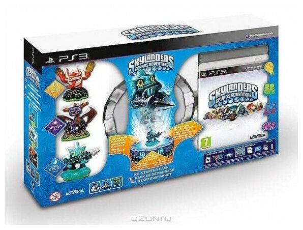 Skylanders: Spyro's Adventure Стартовый набор: игровой портал, игра, фигурки: Spyro, Trigger Happy, Gill Grunt (PS3) английский язык