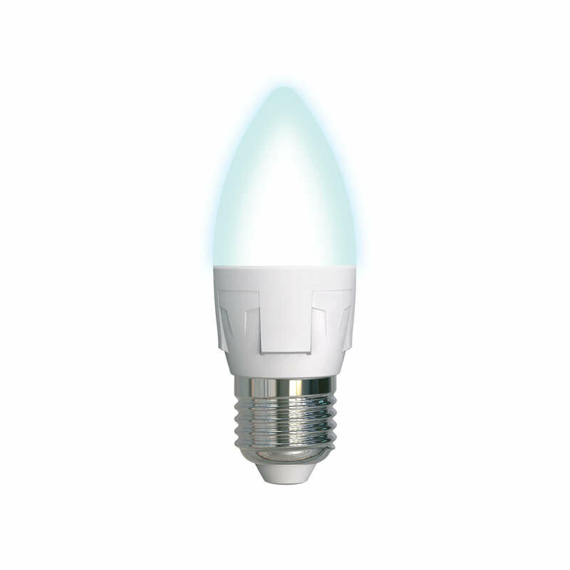 Лампа светодиодная Uniel UL-00002412, E27, C37, 7 Вт, 4000 К - фотография № 4