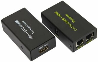 Передатчик, удлинитель Hdmi по витой паре RJ-45(8P-8C) кат. 5е/6, передатчик+приемник Rexant, 1шт