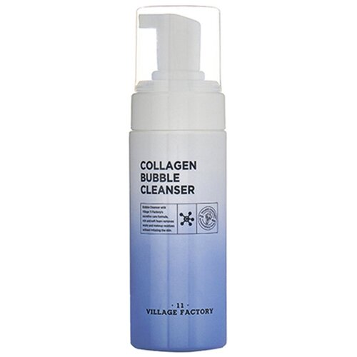 Очищающая пенка для умывания с коллагеном,150 мл | VILLAGE 11 FACTORY Collagen Bubble Cleanser