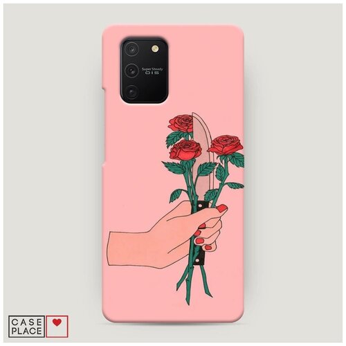 фото Чехол пластиковый samsung galaxy s10 lite розы и нож case place