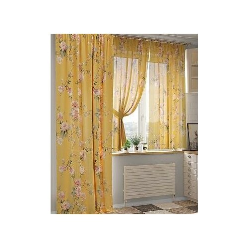 фото Комплект штор томдом роумирс (желтый)