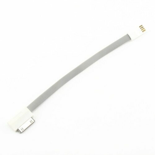 Кабель USB Am->Apple 30-pin, для iPhone4/iPod/iPad, угловой разъём, серый, 0.2м (OX-DCC012)