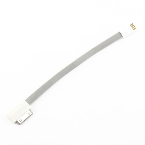 Кабель USB Am->Apple 30-pin для iPhone4/iPod/iPad угловой разъём серый 0.2м (OX-DCC012)