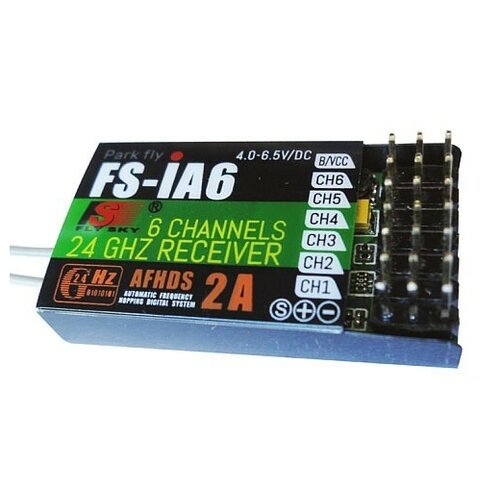 6-канальный приемник FlySky iA6 (2.4 гГц, питание 4.0 - 6.5 В)