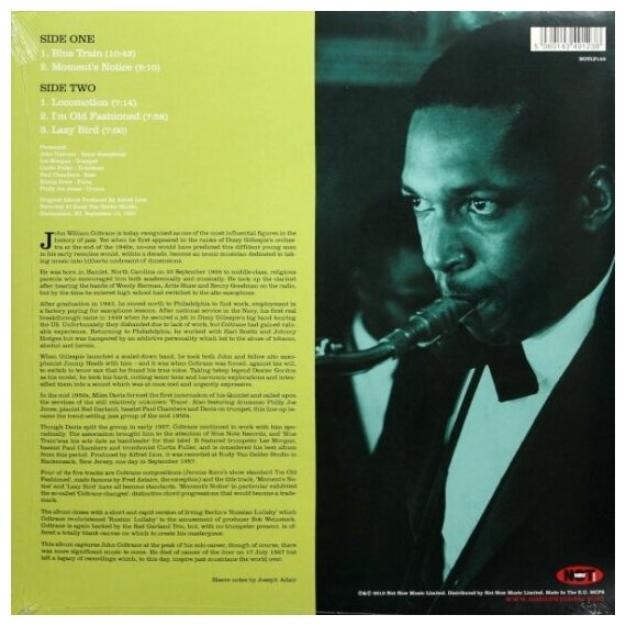 John Coltrane John Coltrane - Blue Train Fat Cat Records - фото №2