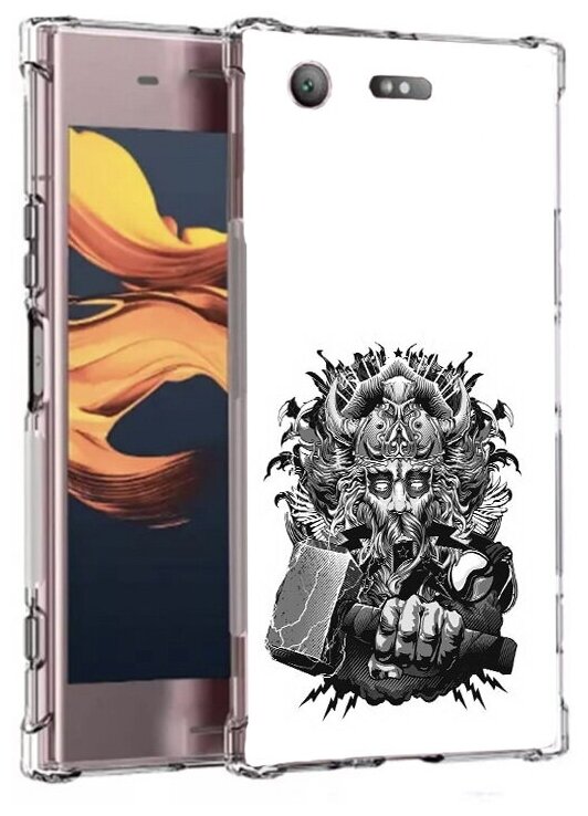 Чехол задняя-панель-накладка-бампер MyPads злой тор для Sony Xperia XZ1 Compact G8441 противоударный