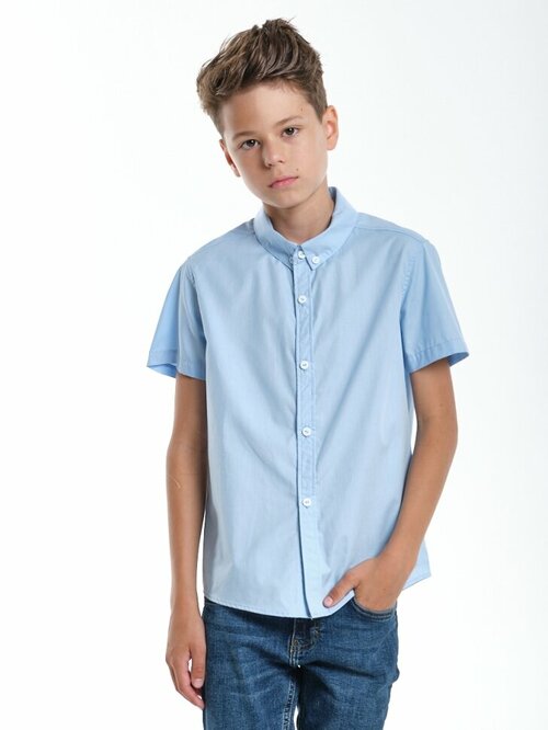 Рубашка Mini Maxi, размер 164, голубой