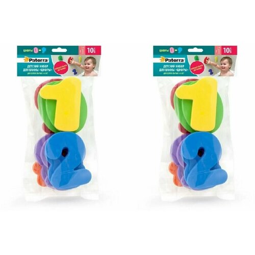 Детский набор для ванны Paterra цифры от 0 до 9 2 уп 827₽