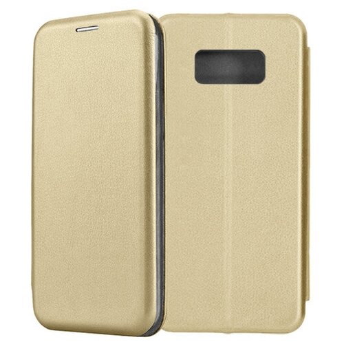 Чехол-книжка Fashion Case для Samsung Galaxy S8 G950 золотистый чехол mypads для смартфона samsung galaxy s8 sm g950 с ударопрочной откидной крышкой держателем для визитных карточек и подставкой черного цвета
