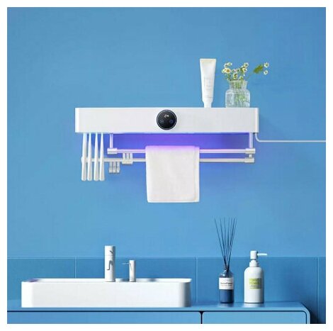 Картинки Многофункциональная сушилка-держатель для полотенец Xiaomi Xiaoda с УФ-стерилизацией (HD-CJHGJ01)