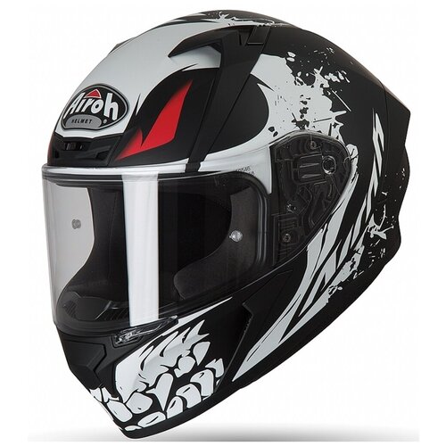 фото Шлем интеграл airoh valor bone, мат., черный/белый, размер l airoh helmet