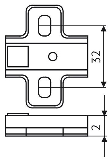 Петля FGV 90 Integra 2-Ways с доводчиком ( 2 шт. ) - фотография № 6