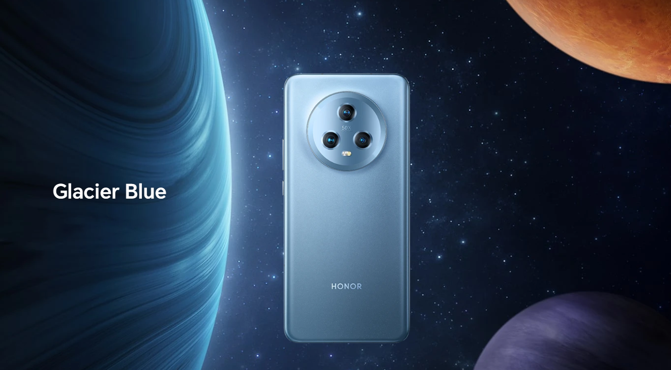 Смартфон HONOR Magic5 12/256 ГБ Global, Dual nano SIM, Glacier Blue — фото 1
