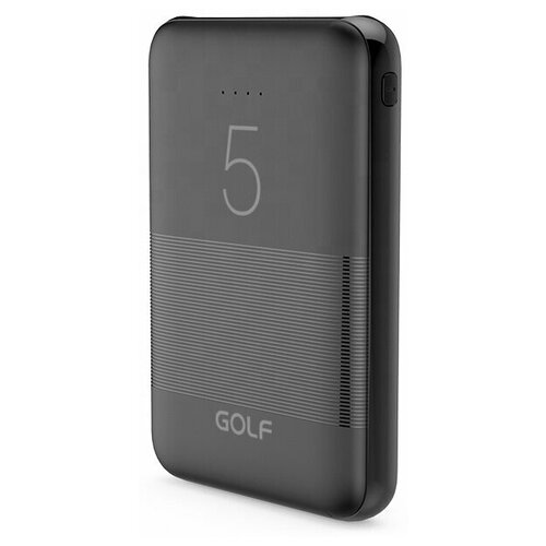 фото Внешний аккумулятор golf g95/ powerbank 5000 mah/usb 1а, 2.1a/черный