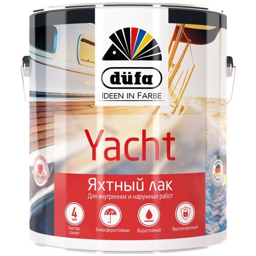 Dufa Retail Yacht бесцветный, глянцевая, 813 кг, 0.75 л подкрепления и ремонт речных судов