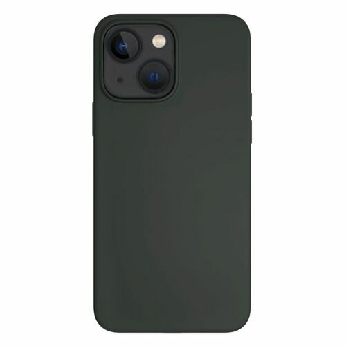 Чехол защитный VLP Silicone case with MagSafe для iPhone 14, темно-зеленый - фото №2