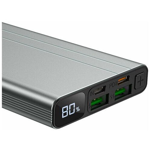 Внешний аккумулятор Borofone BT34 Velocity 10000mAh цвет серебряный 181800₽