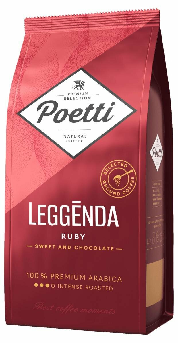 Кофе молотый Poetti Leggenda Ruby