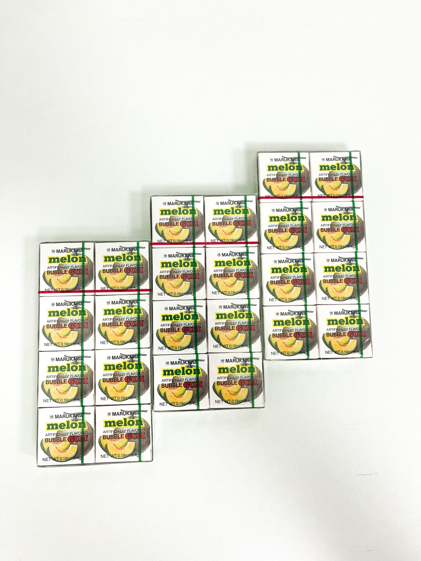 Жевательная резинка Marukawa со вкусом дыни 5,4 г, набор из 24 штук.