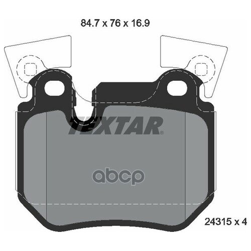 Комплект тормозных колодок, дисковый тормоз, textar, 2431501